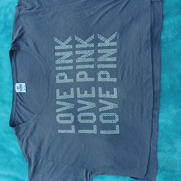 Pink Victoria's Secret women's crop top color gray size XS - Picture 2 of 5